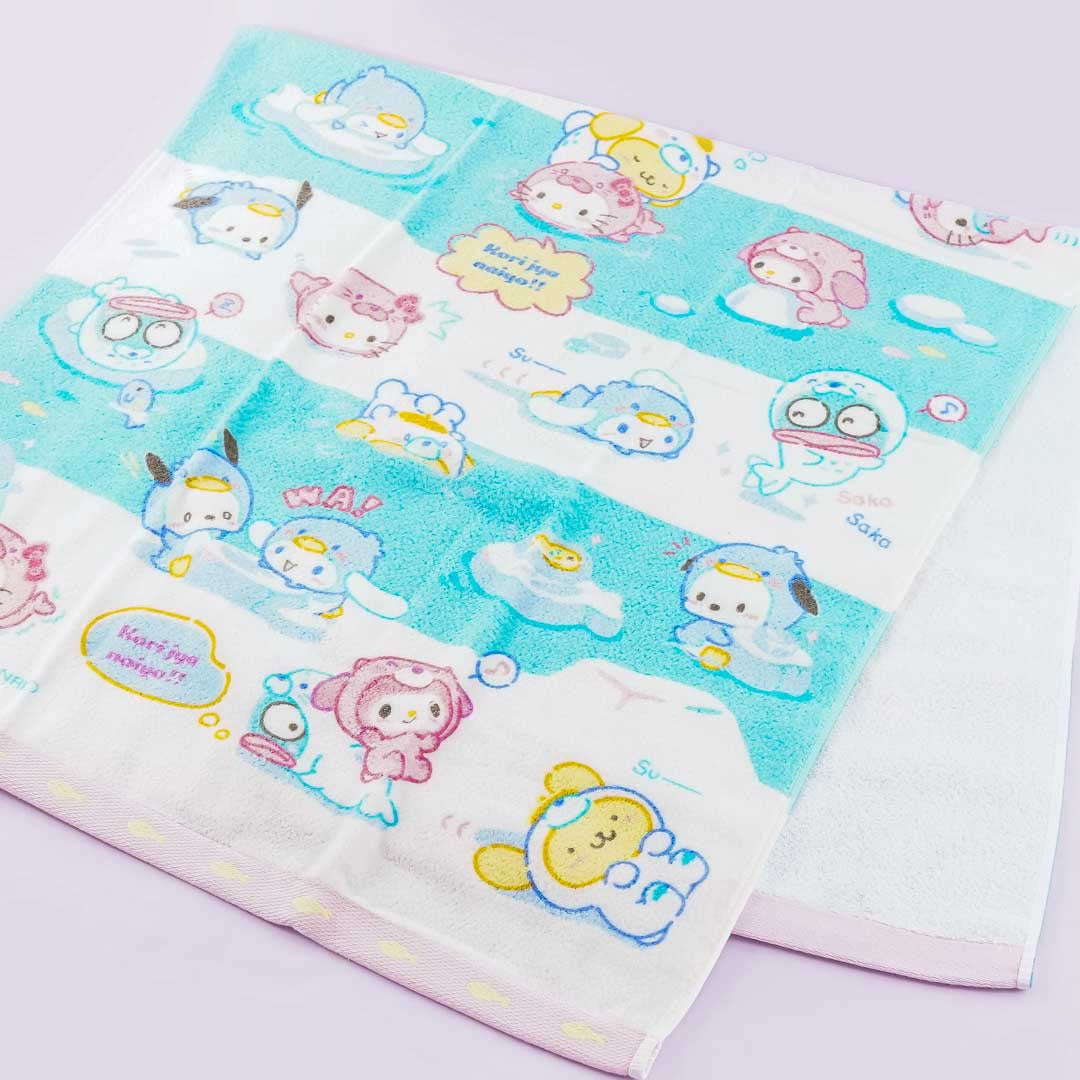 Sanrio Characters Ice Friends Bath Towel
