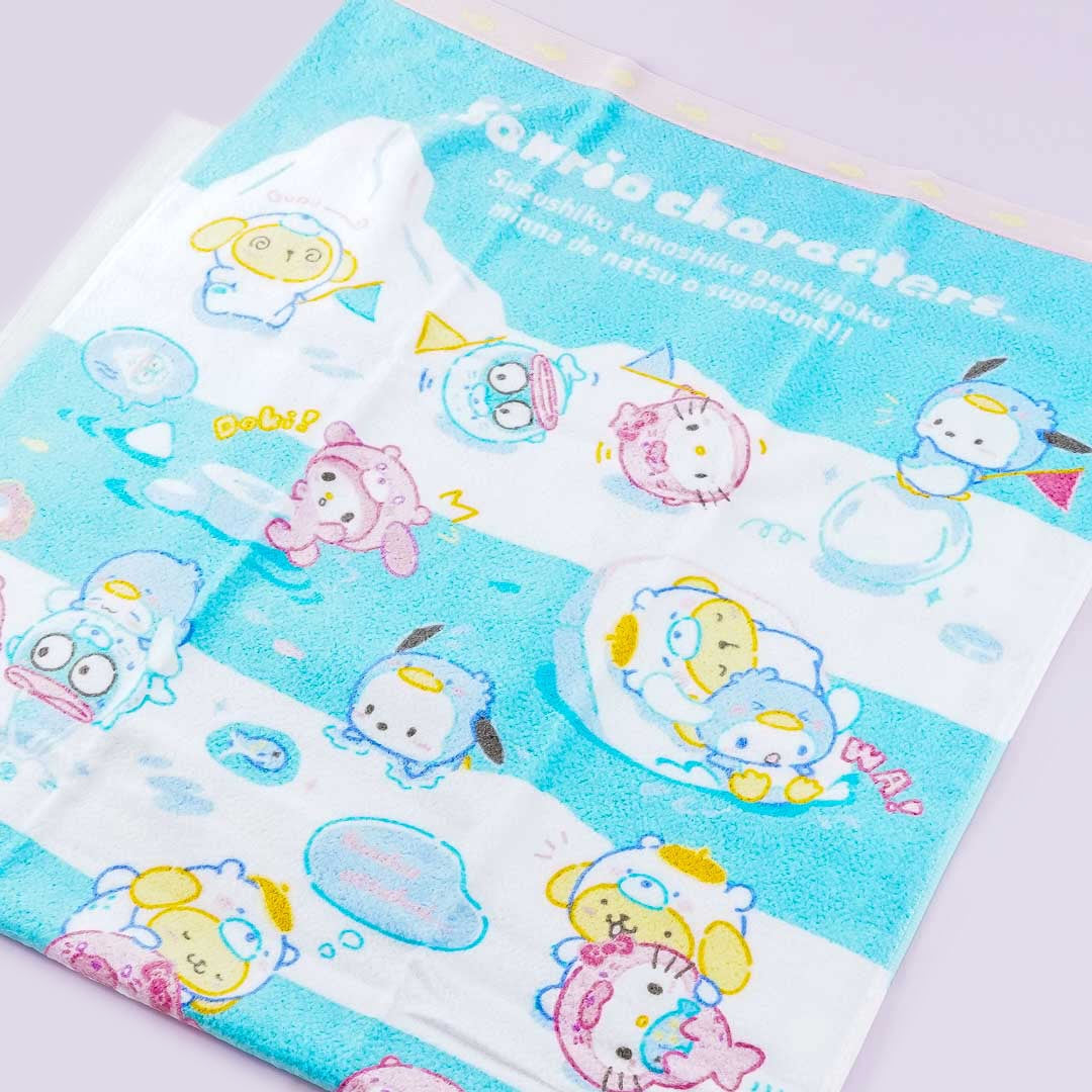 Sanrio Characters Ice Friends Bath Towel