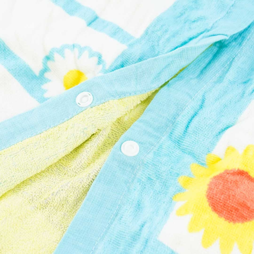 My Neighbor Totoro Sunflower Wrap Towel With Buttons