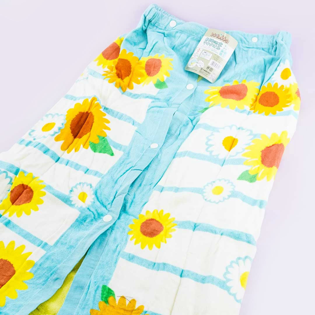 My Neighbor Totoro Sunflower Wrap Towel With Buttons