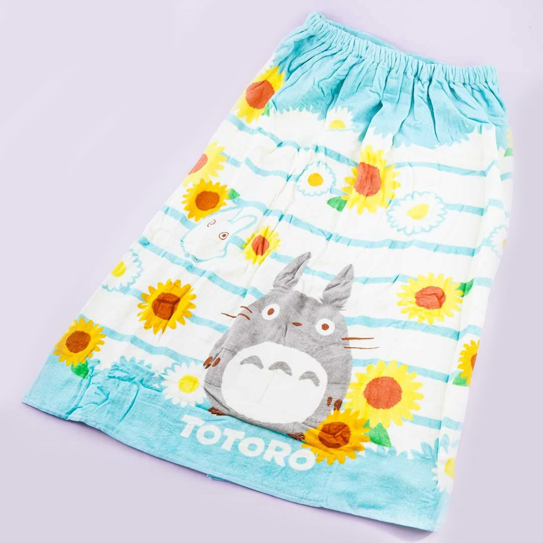 My Neighbor Totoro Sunflower Wrap Towel With Buttons