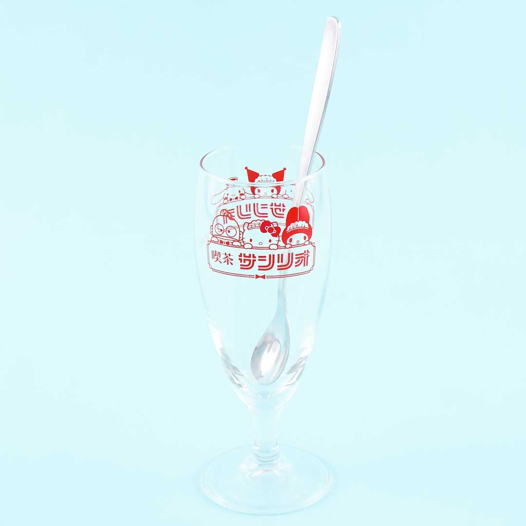 Sanrio Characters Spoon & Parfait Glass Set