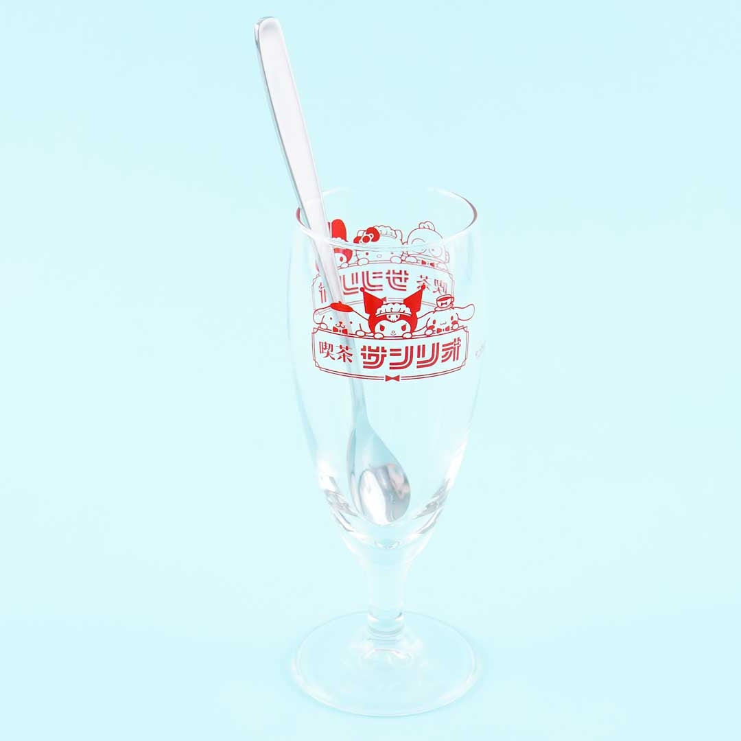 Sanrio Characters Spoon & Parfait Glass Set