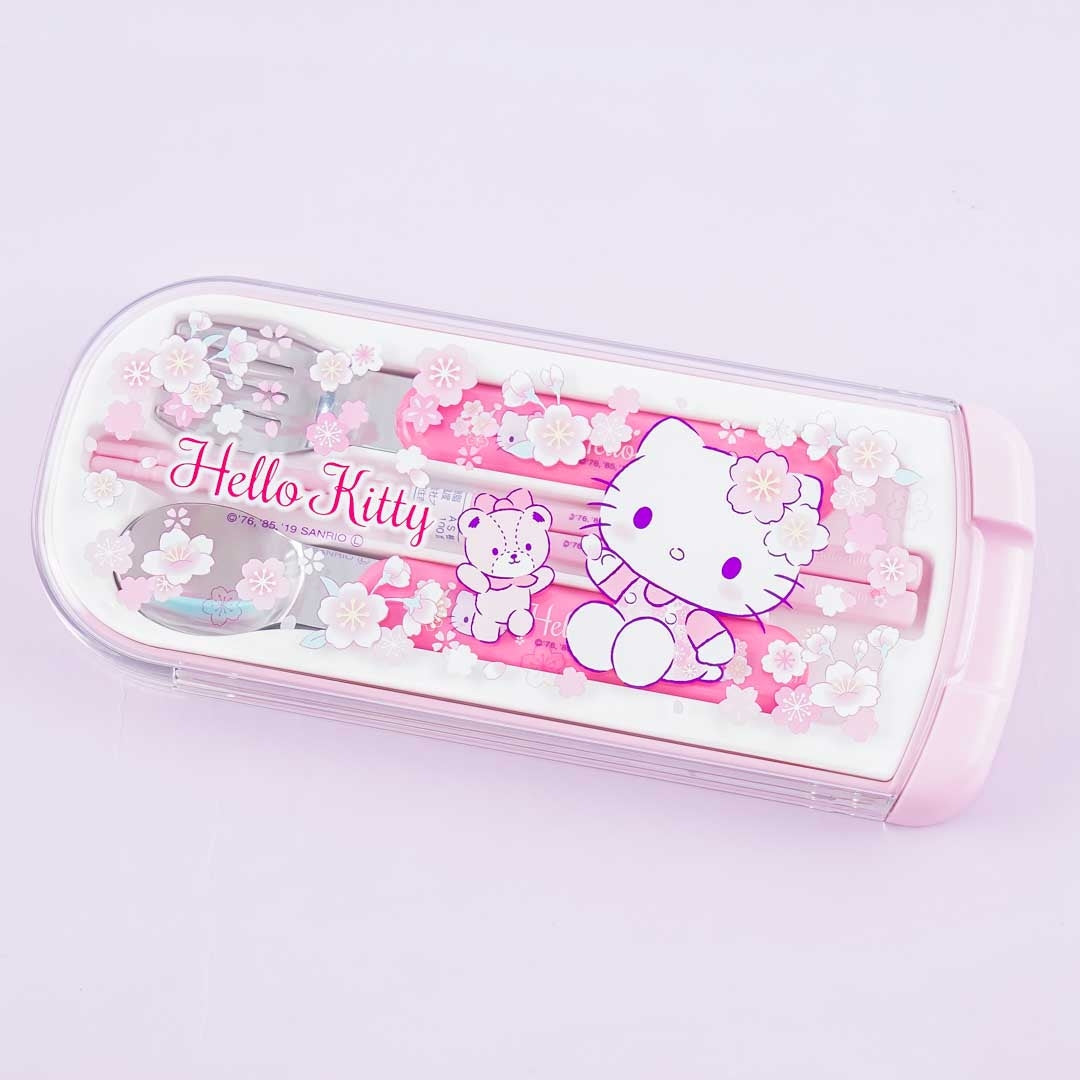 Hello Kitty Sakura Blossom Utensil Set