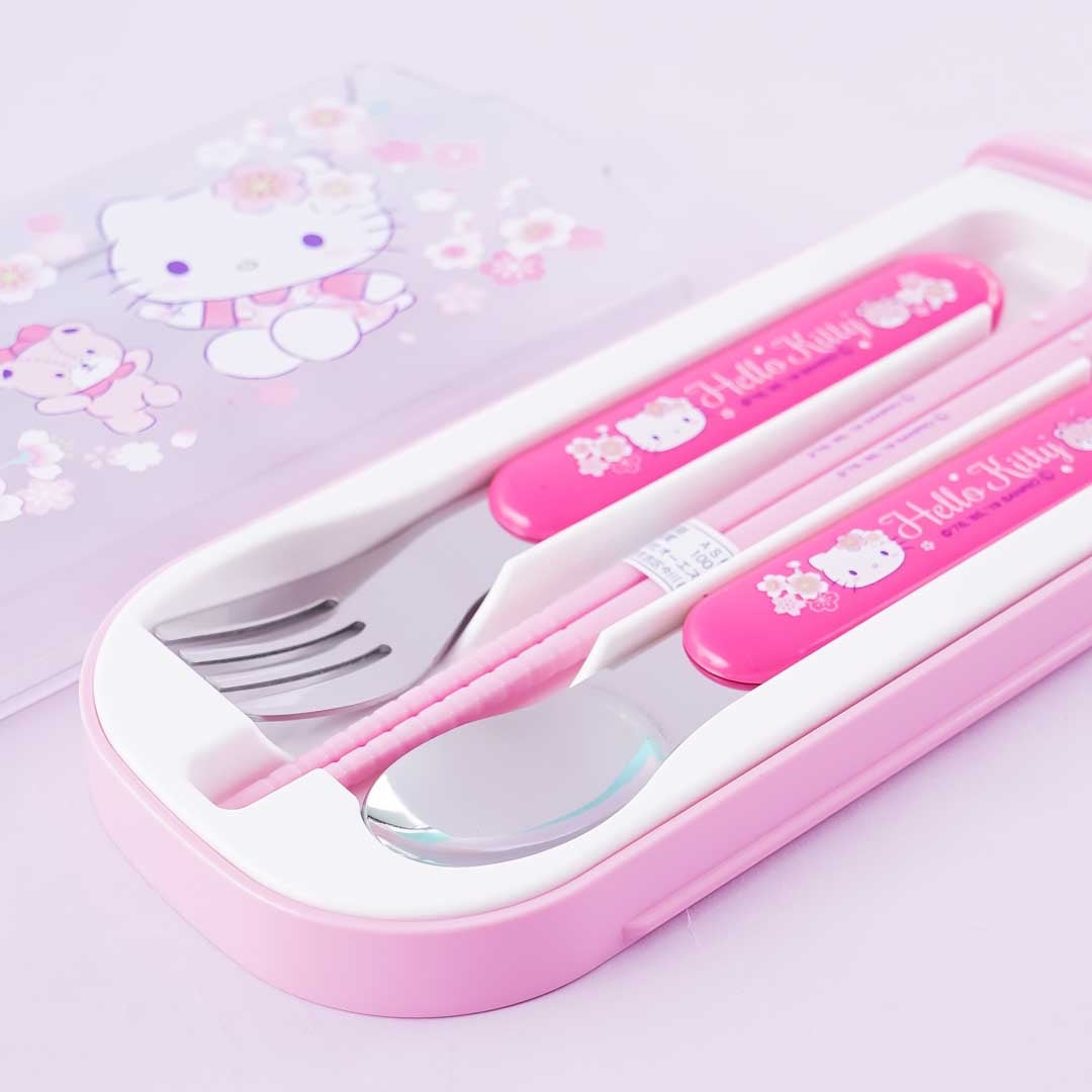 Hello Kitty Sakura Blossom Utensil Set