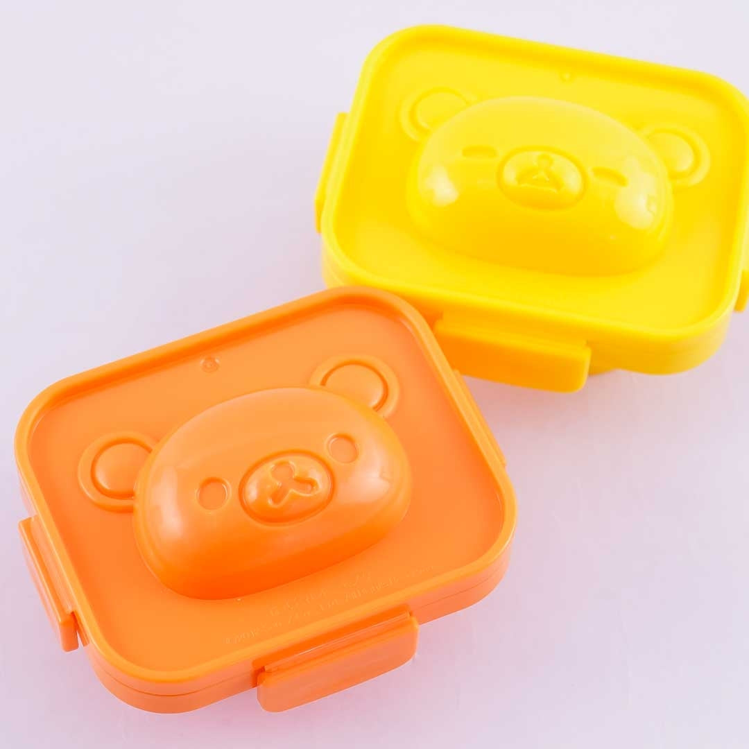 Rilakkuma Hard-Boiled Egg Mold Set - 2 pcs