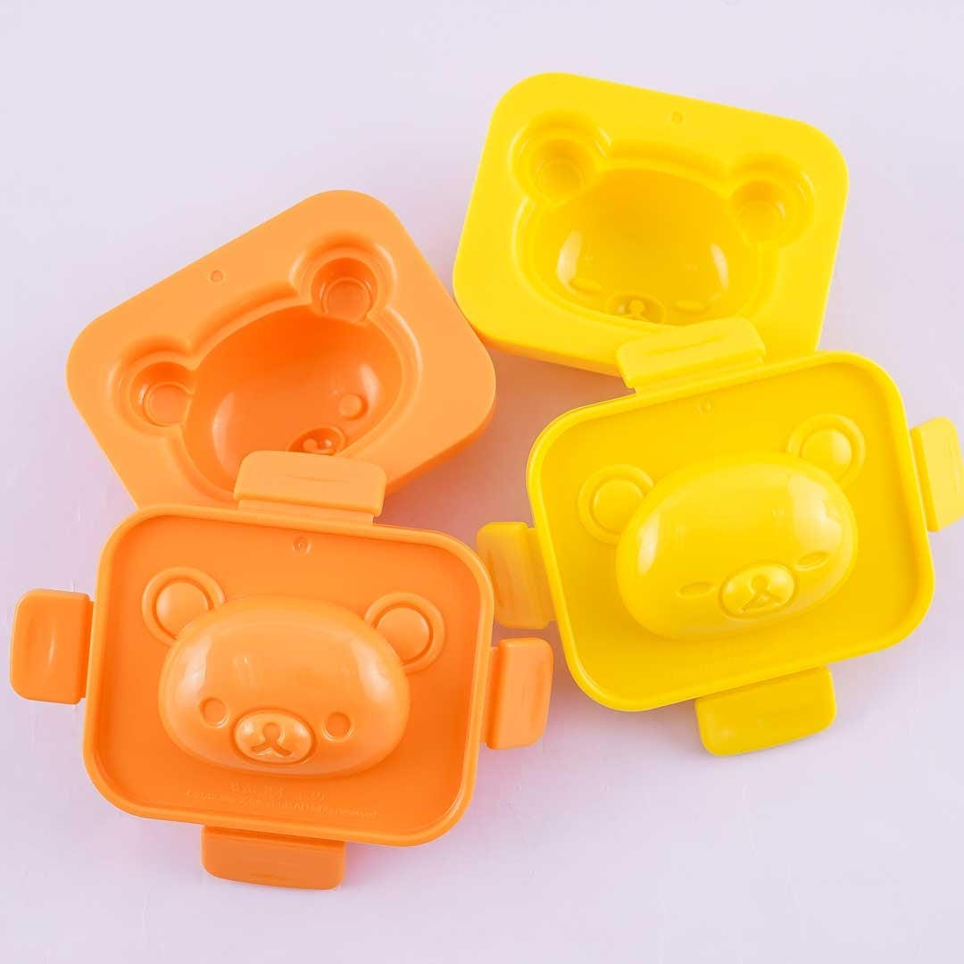 Rilakkuma Hard-Boiled Egg Mold Set - 2 pcs