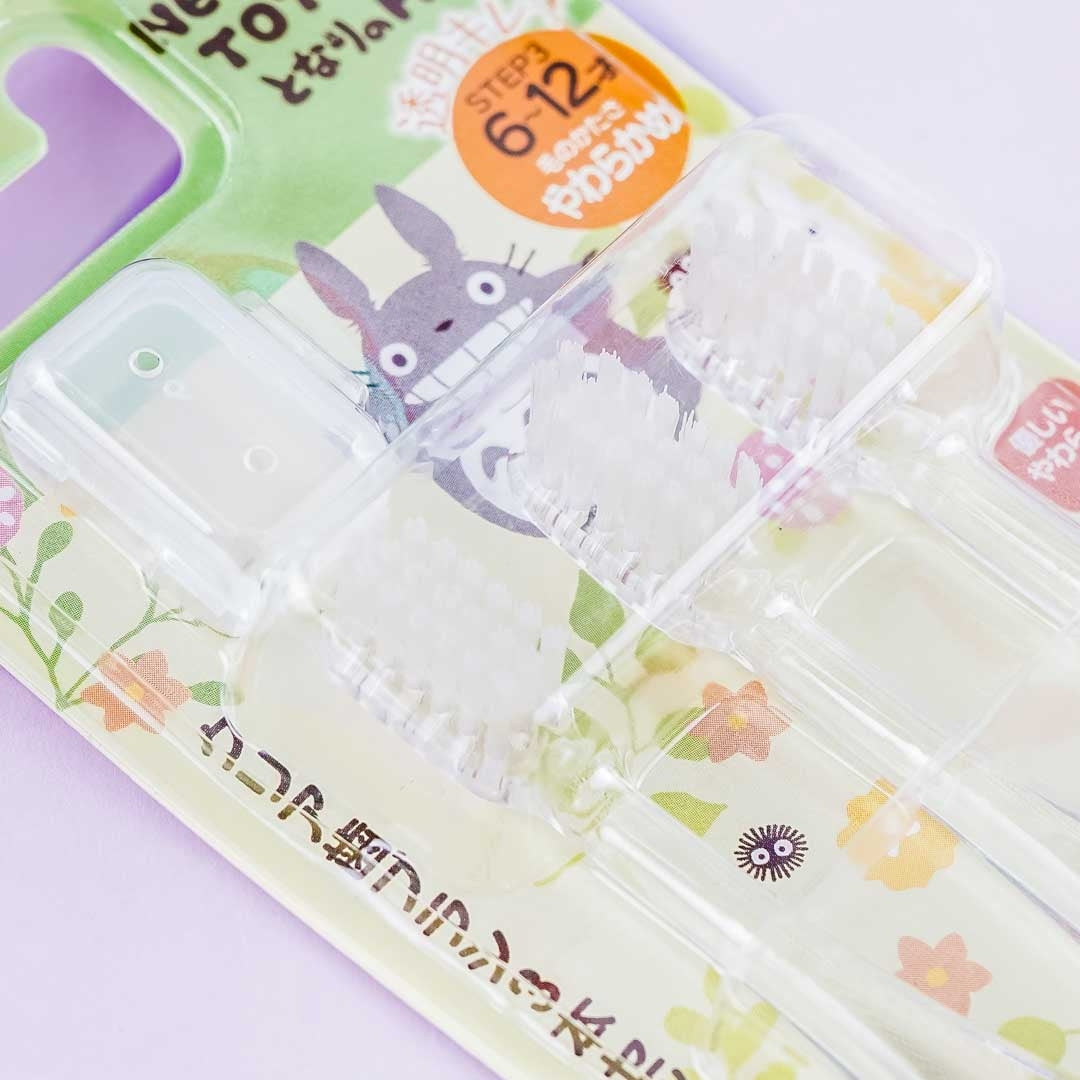 My Neighbor Totoro Flowery Kiddie Toothbrush Set