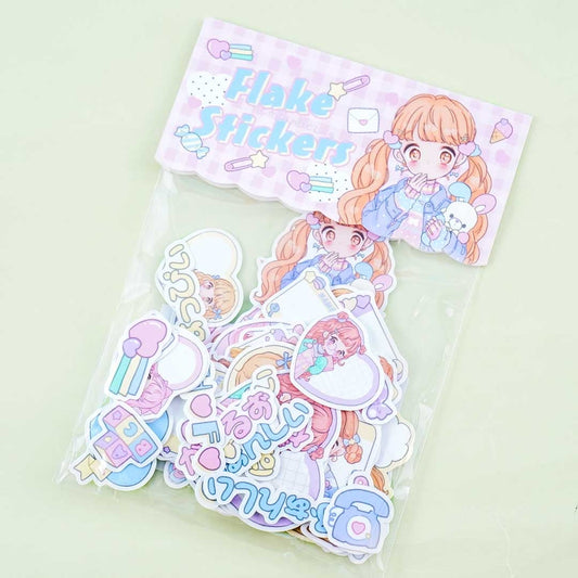Fancy Surprise! Flake Stickers 08 - Happy Girls