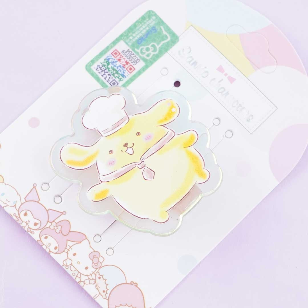Sanrio Characters Hair Clip - Pompompurin