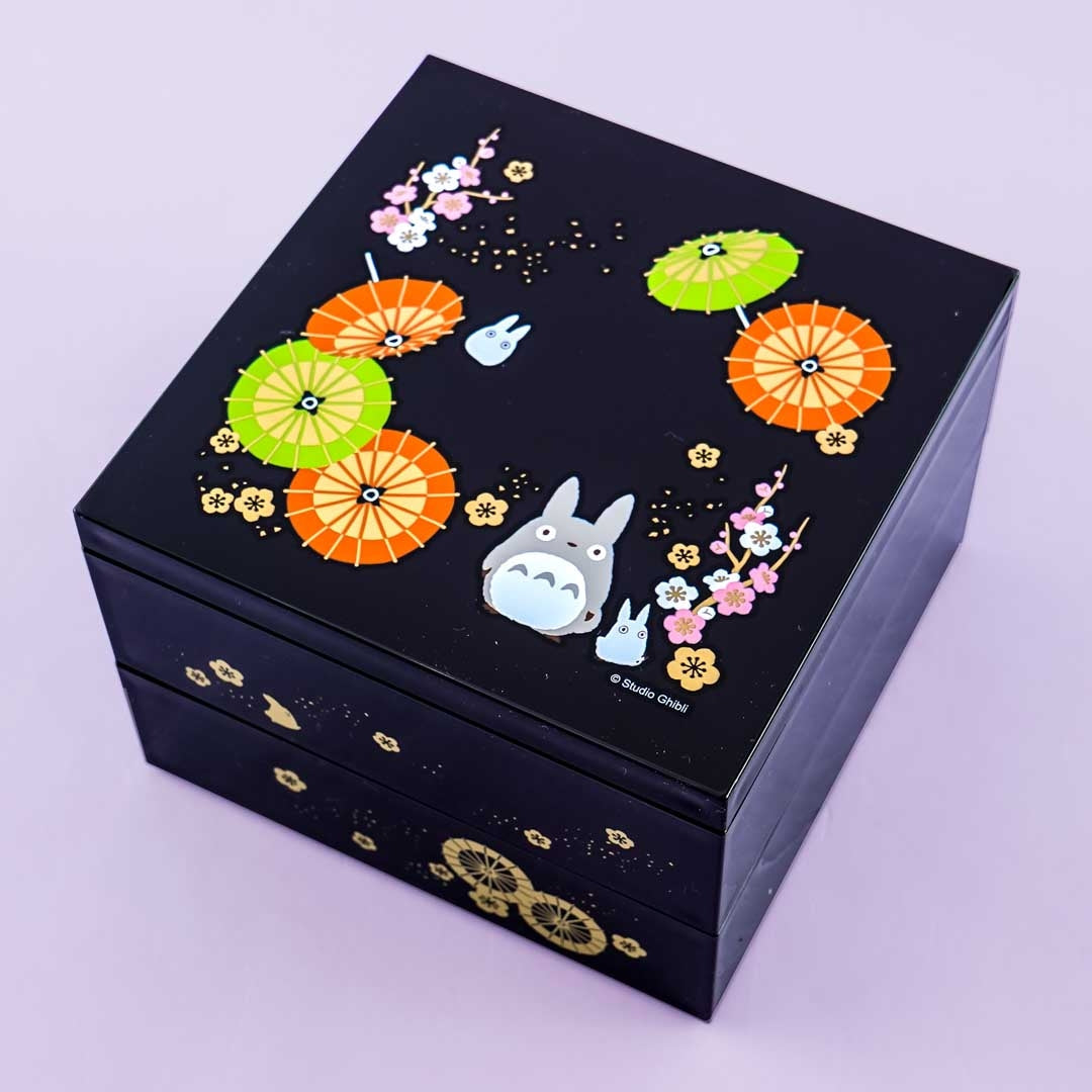 My Neighbor Totoro Sakura Wagasa Traditional Bento Box Set - 2 pcs
