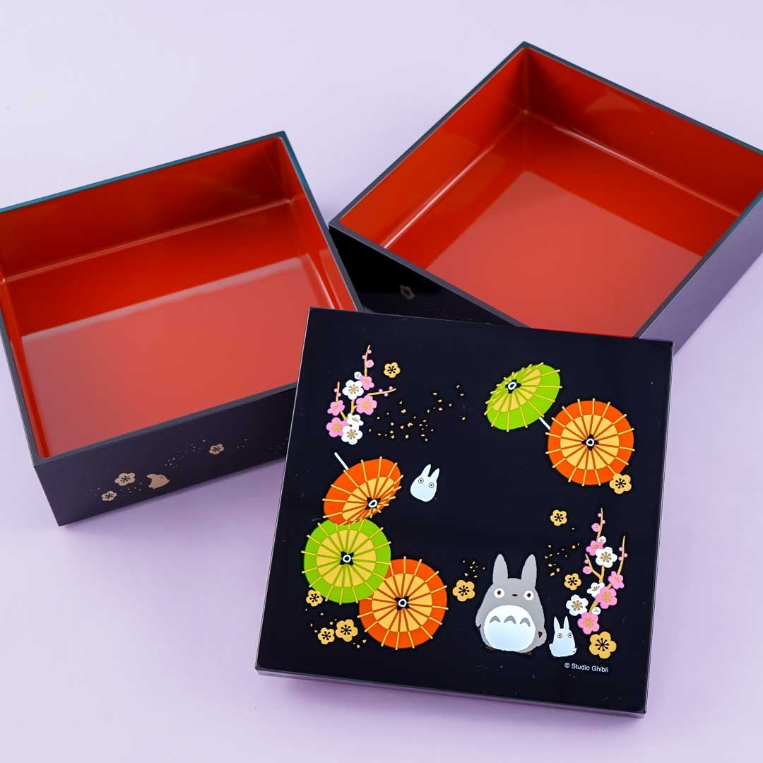 My Neighbor Totoro Sakura Wagasa Traditional Bento Box Set - 2 pcs