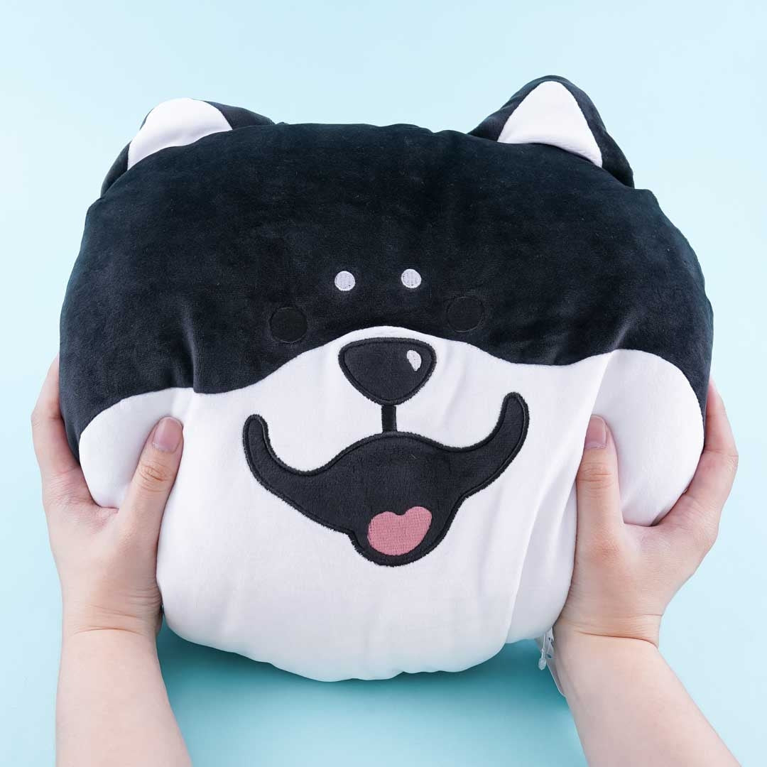 Shibanban Black Shiba Plushie Cushion - Big