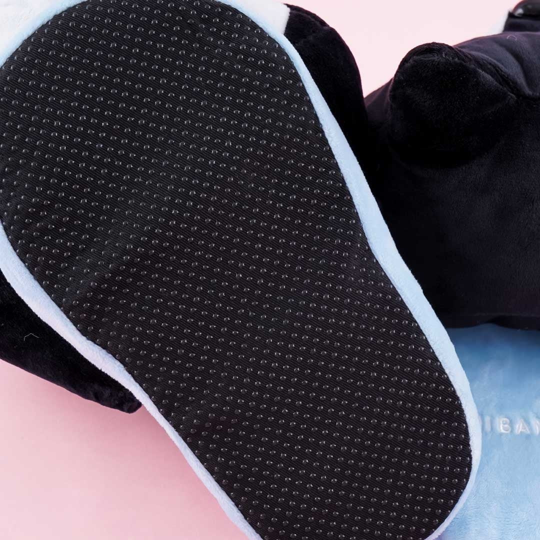 Shibanban Black Shiba Plushie Slippers