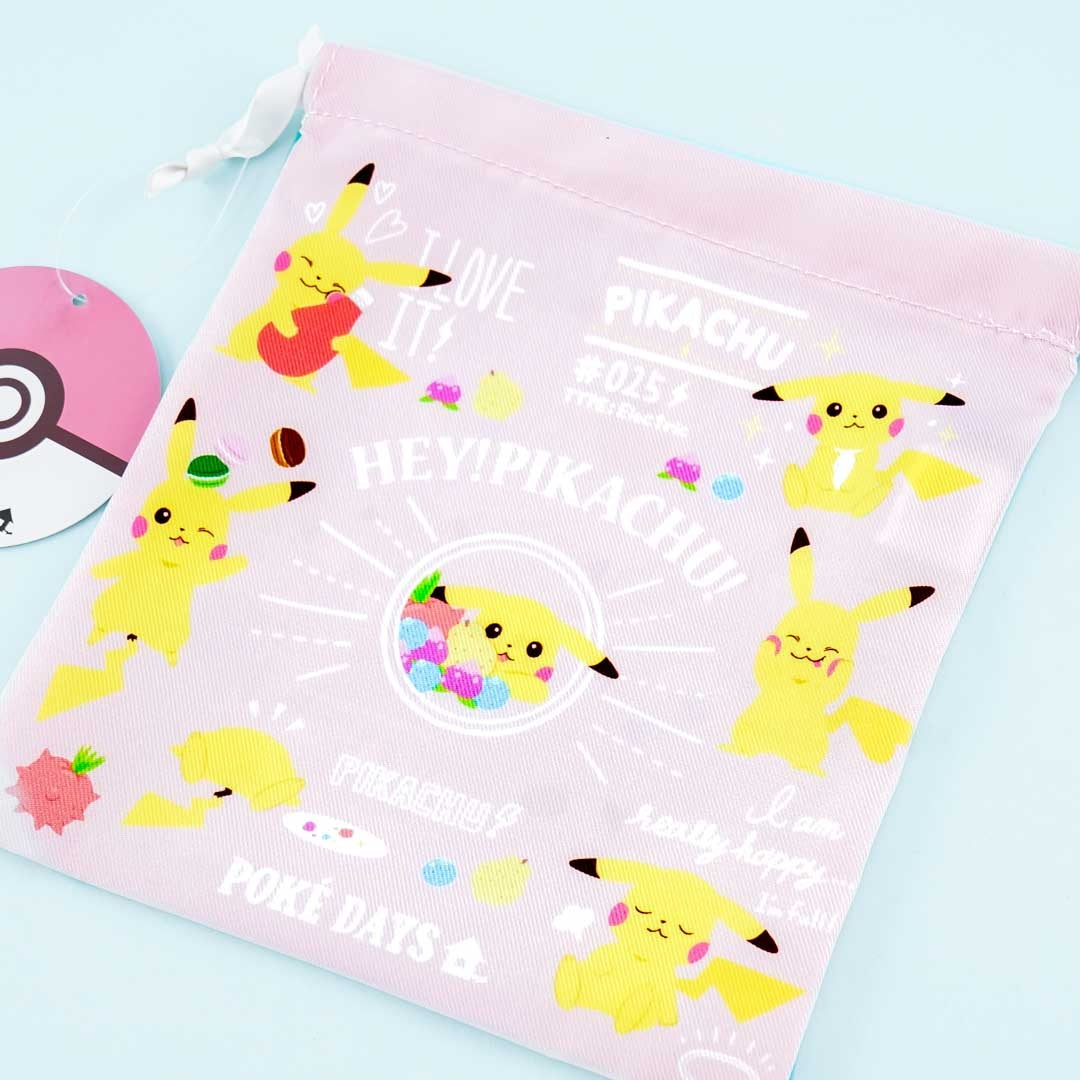 Pokémon Hey! Pikachu! Poké Days Drawstring Pouch