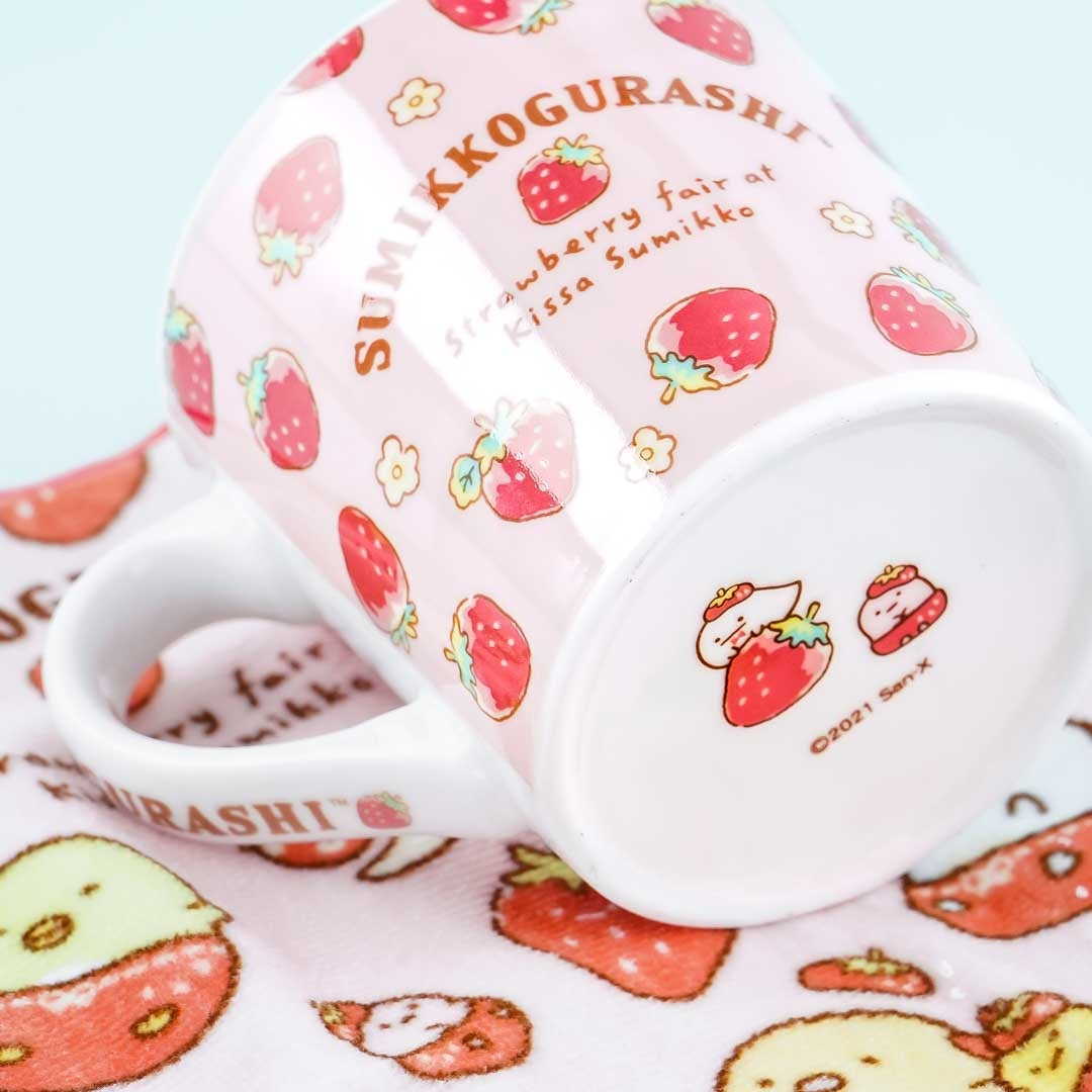 Sumikko Gurashi Strawberry Fair Mug & Towel Set