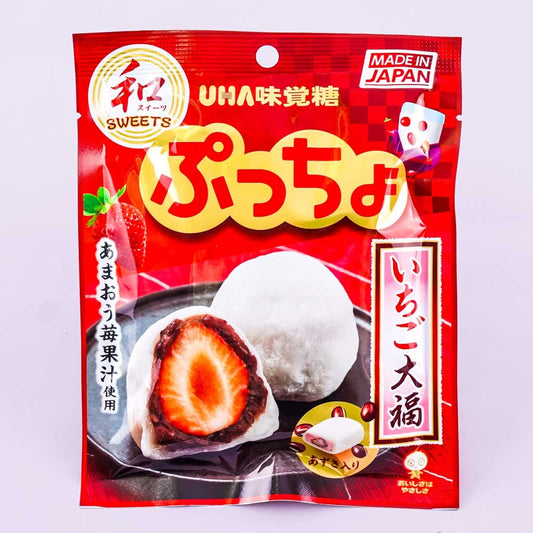 Puccho Chewy Candy Bag - Strawberry Daifuku