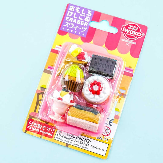 Iwako Dessert Puzzle Eraser Set