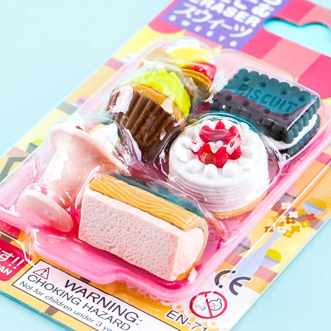 Iwako Dessert Puzzle Eraser Set