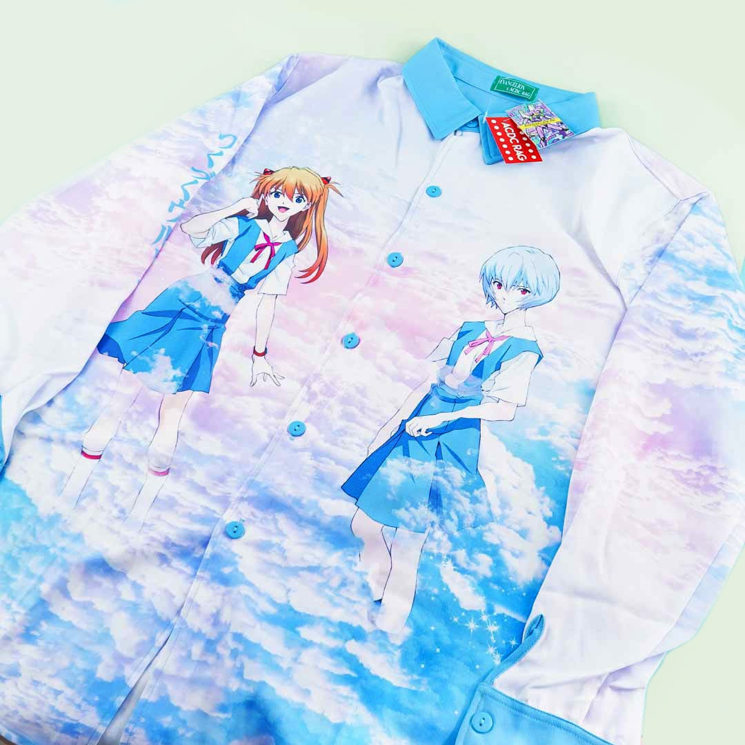 ACDC Rag Evagelion Rei & Asuka Shirt