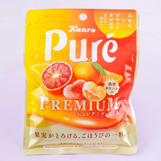 Kanro Pure Premium Gummy - Mikan & Blood Orange