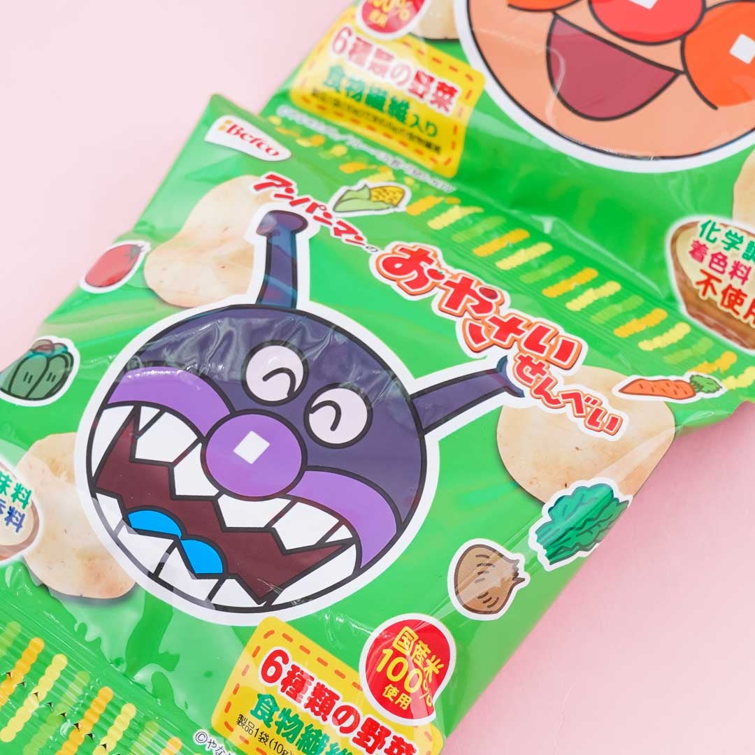 Anpanman Vegetable Rice Crackers - 4 pcs