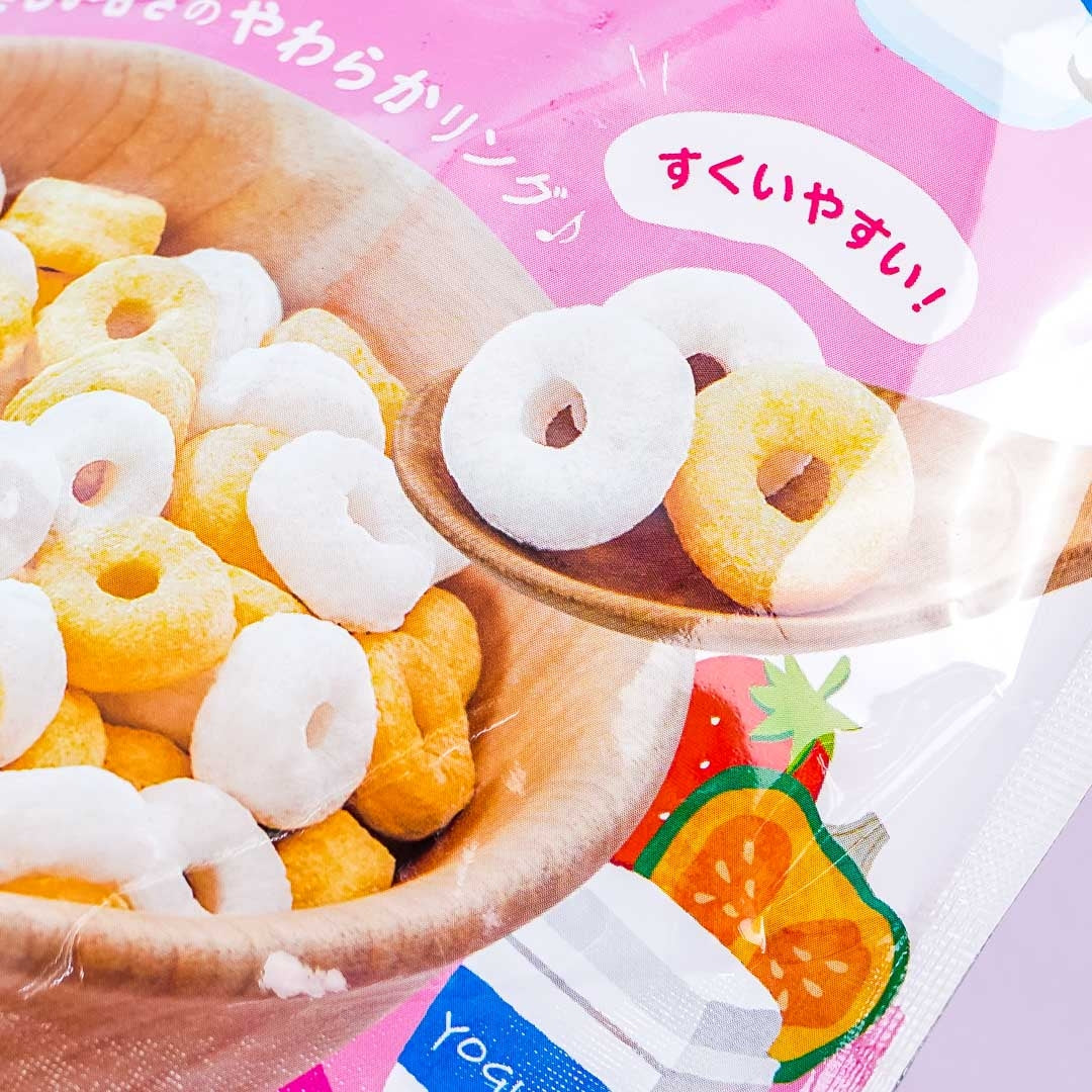 Wakodo First Cereal Baby Puffs - Vegetables & Strawberry Yogurt