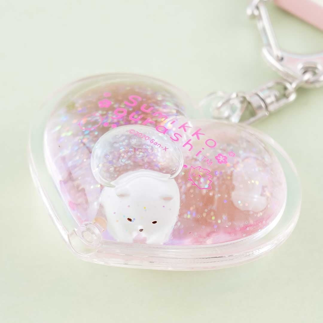 Sumikko Gurashi Sakura Heart Charm - Shirokuma