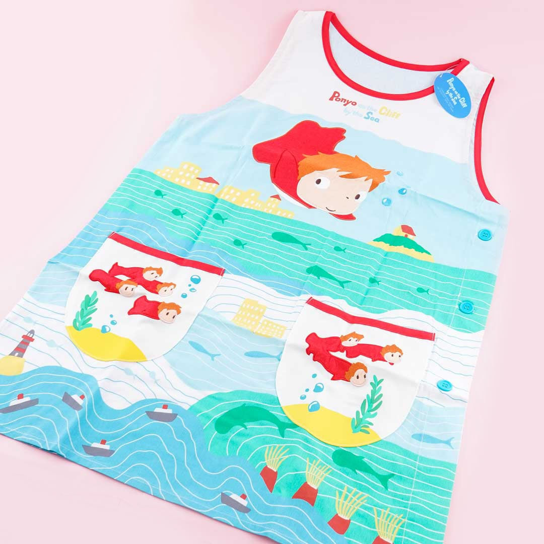 Ponyo on the Cliff by the Sea Apron