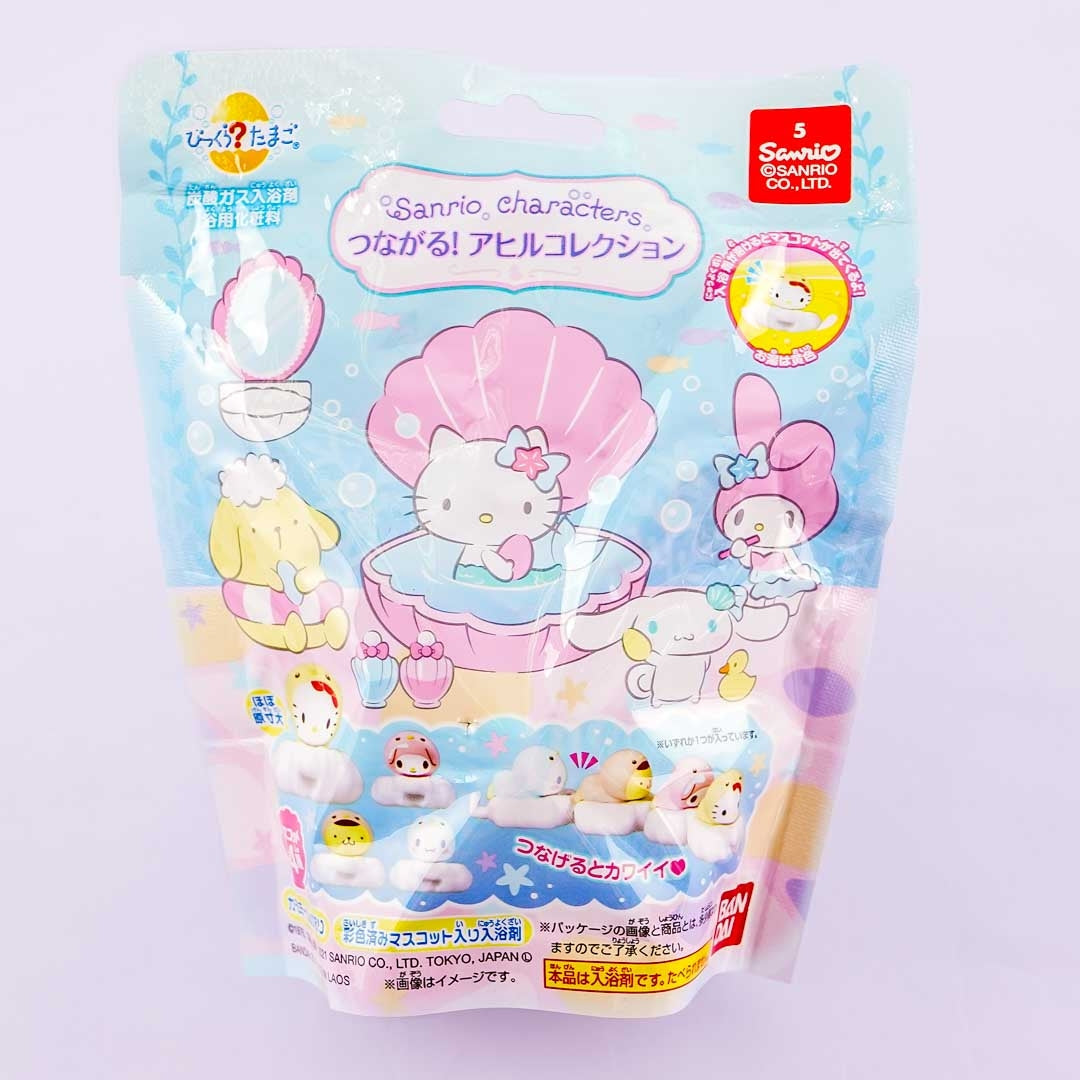 Sanrio Characters Connect Duck Bath Ball With Surprise Toy