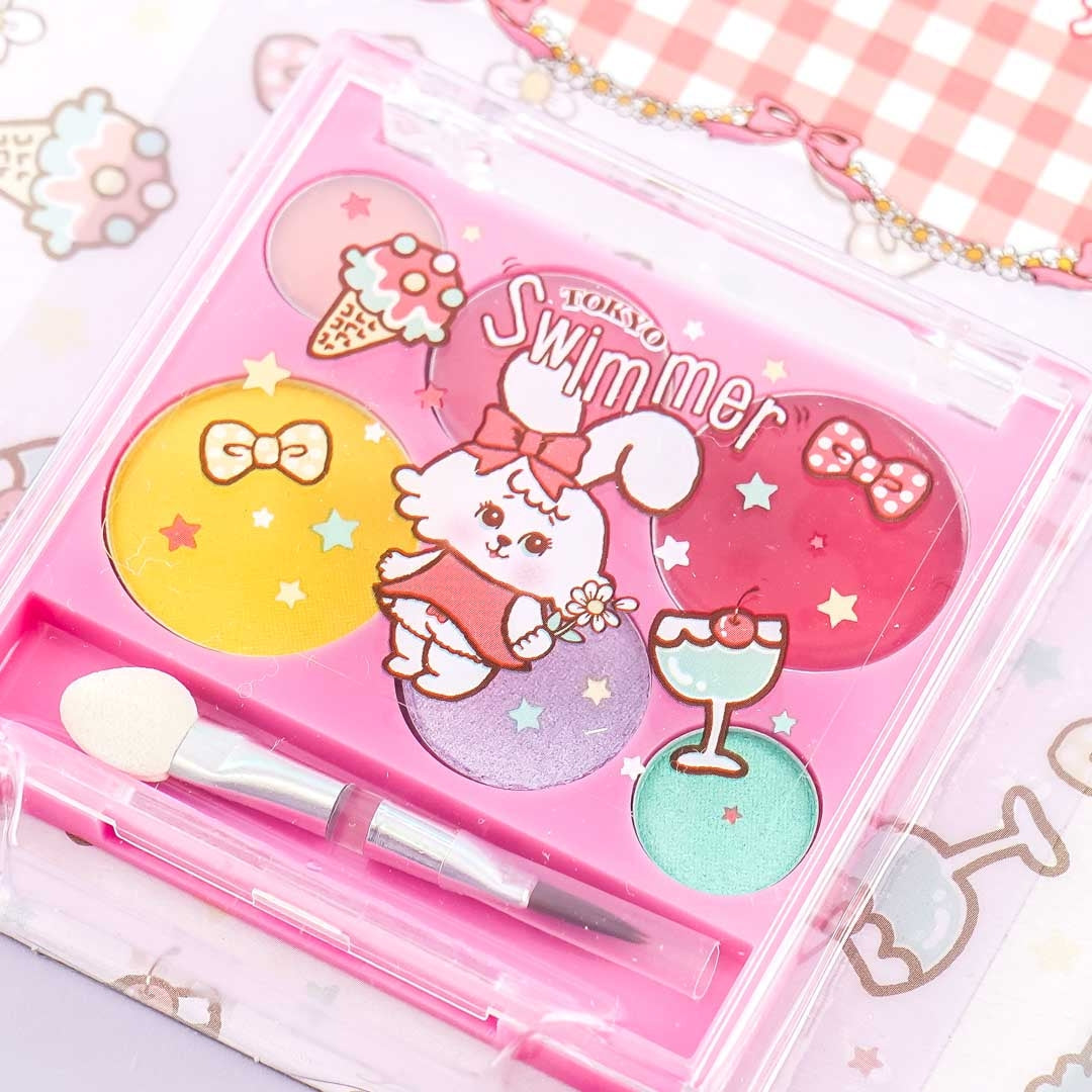 Swimmer Rabbit Lip Gloss & Eyeshadow Palette