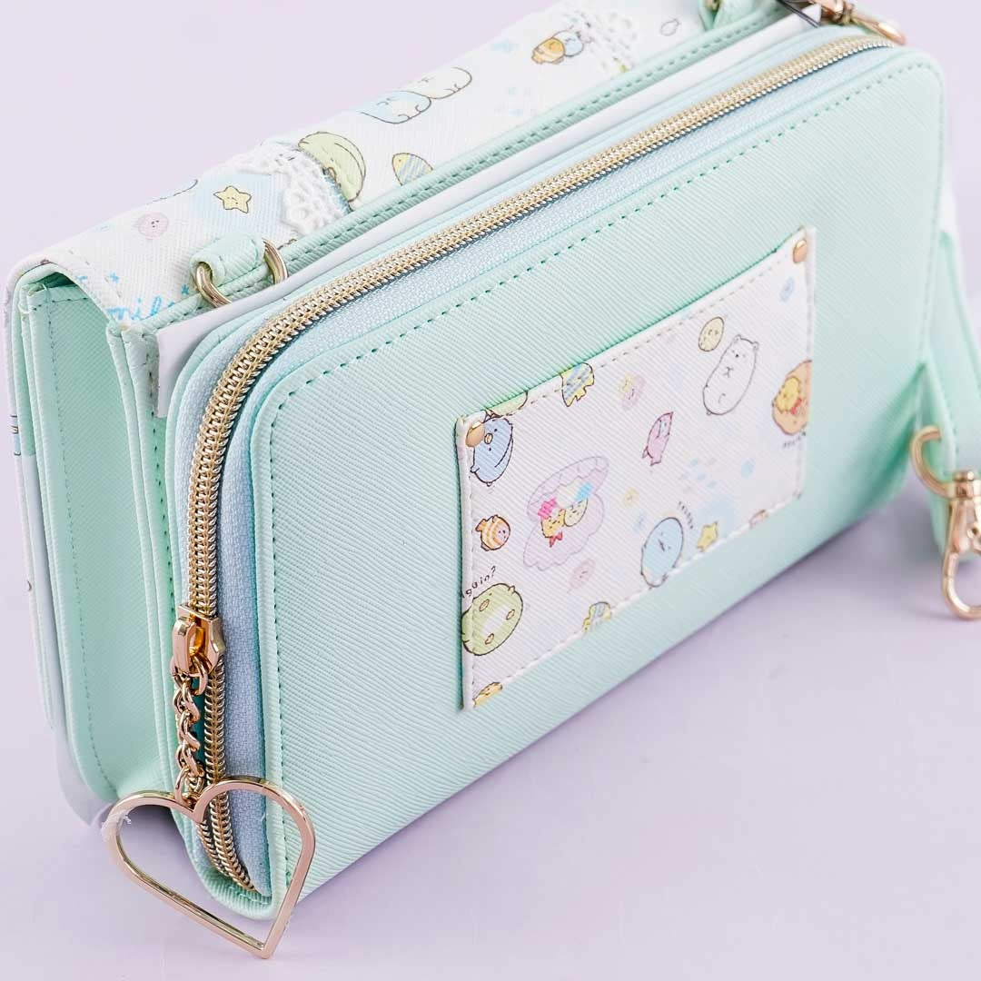 Sumikko Gurashi Sea Fantasy Mint Wallet Sling Bag