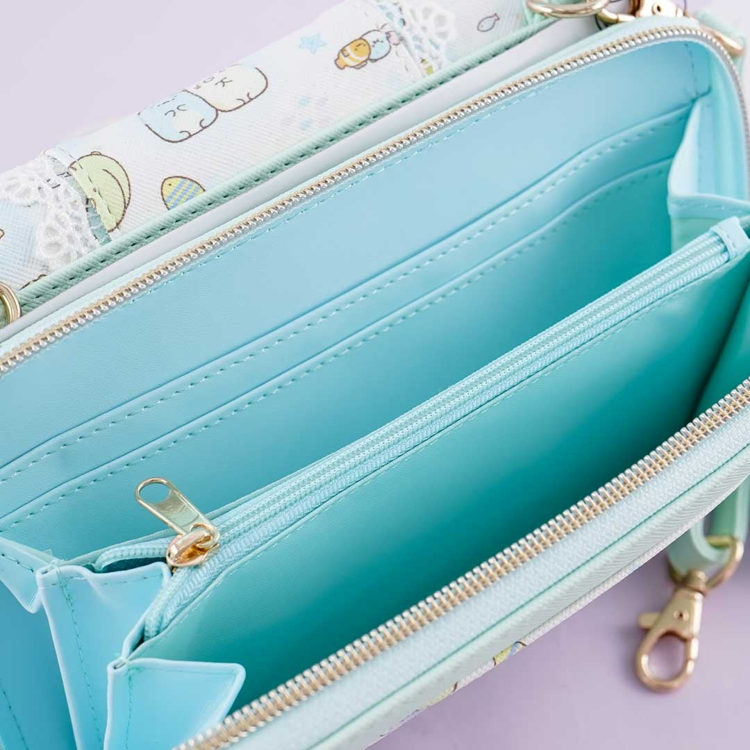Sumikko Gurashi Sea Fantasy Mint Wallet Sling Bag