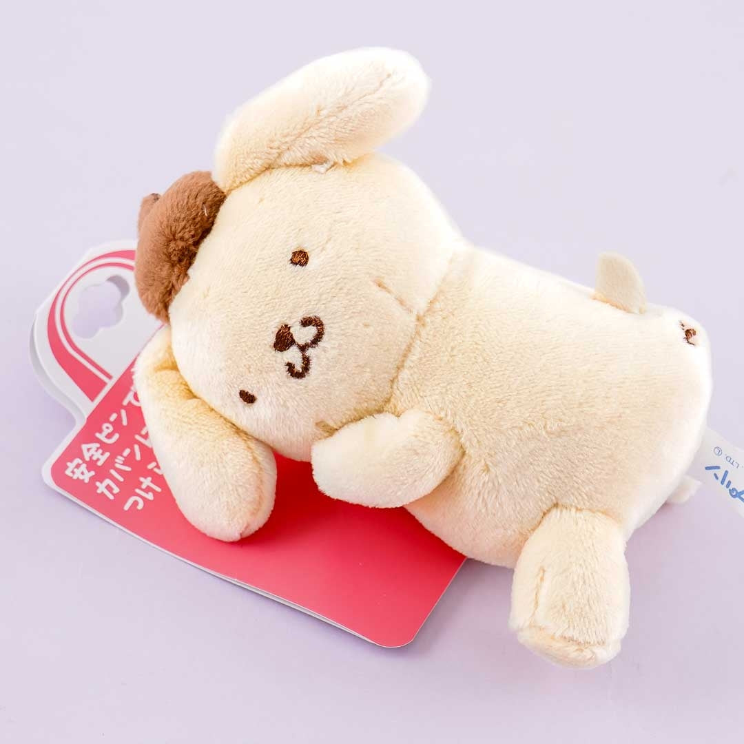 Sanrio Characters Plushie Badge - Pompompurin