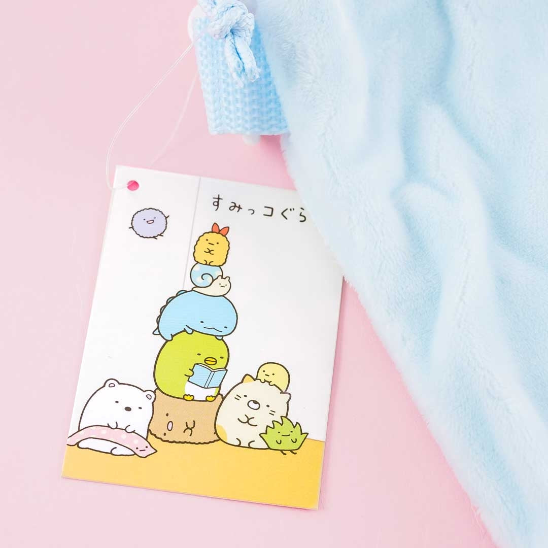 Sumikko Gurashi Fluffy Drawstring Pouch - Tokage