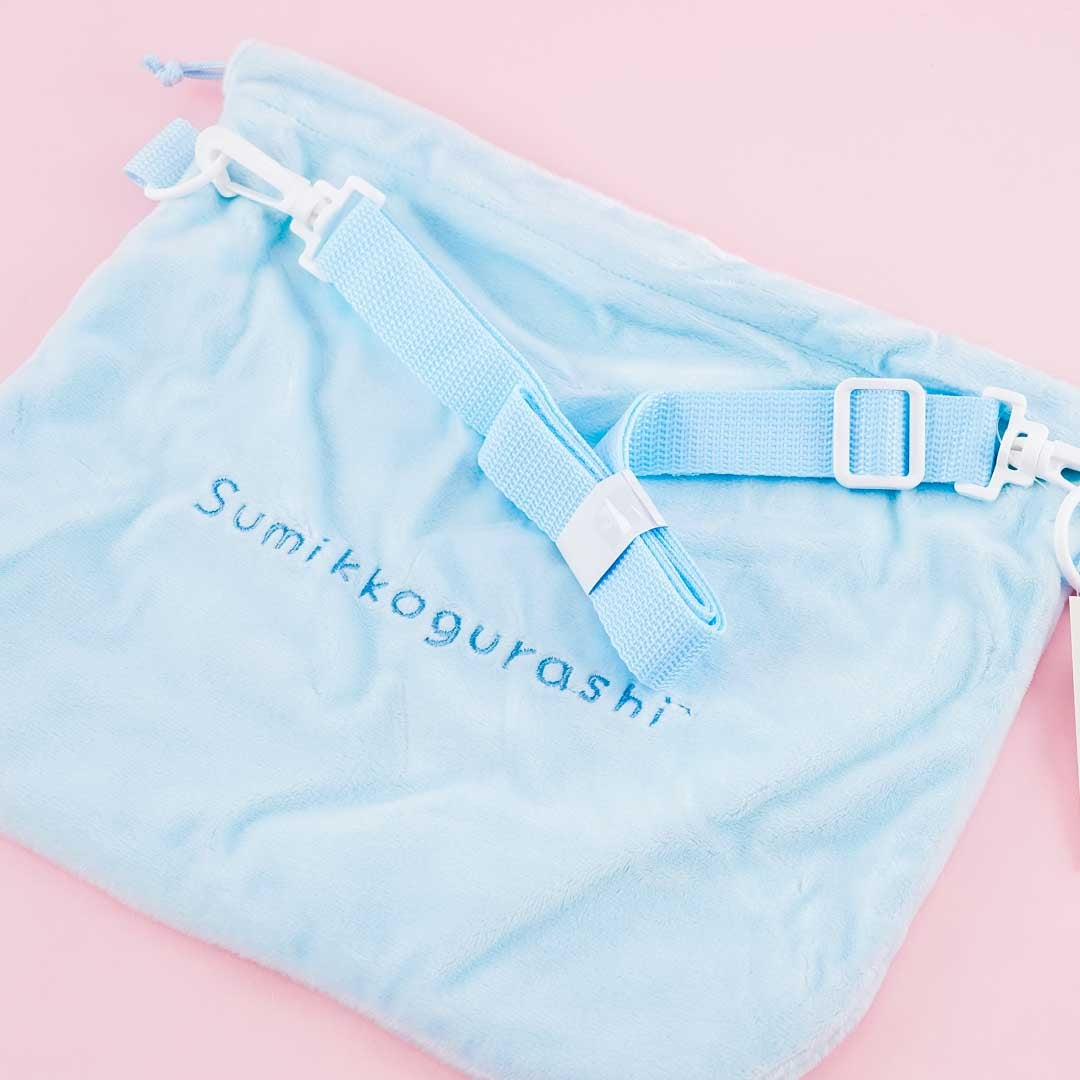 Sumikko Gurashi Fluffy Drawstring Pouch - Tokage