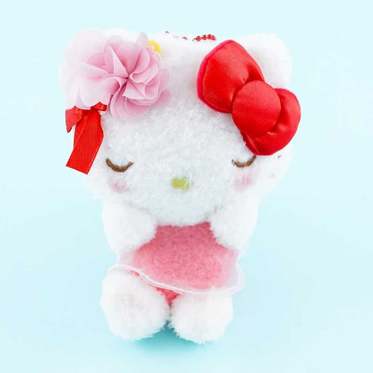 Hello Kitty Flower Ribbon Plushie Charm - Medium