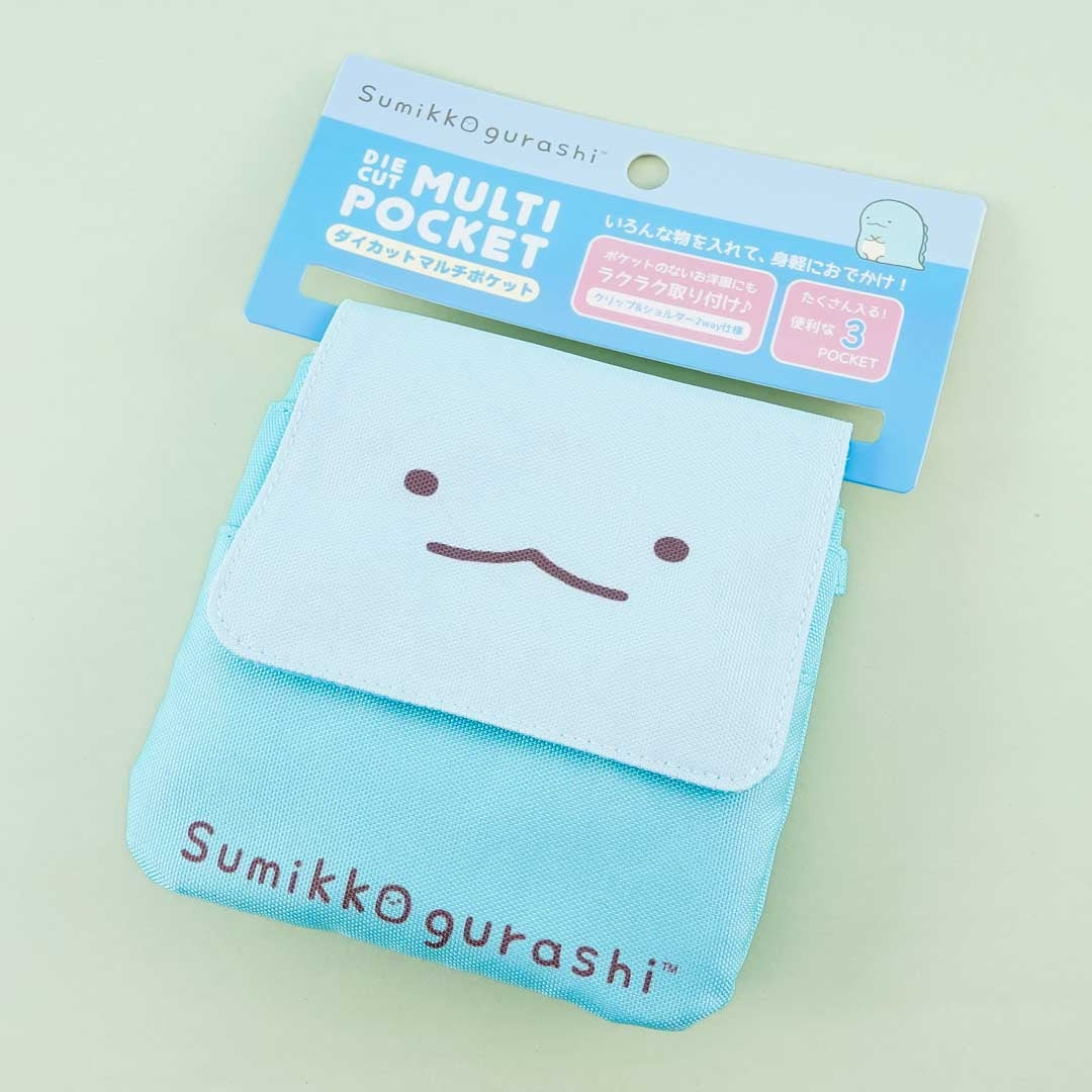 Sumikko Gurashi Die-Cut Multi-Pocket Sling Bag - Tokage