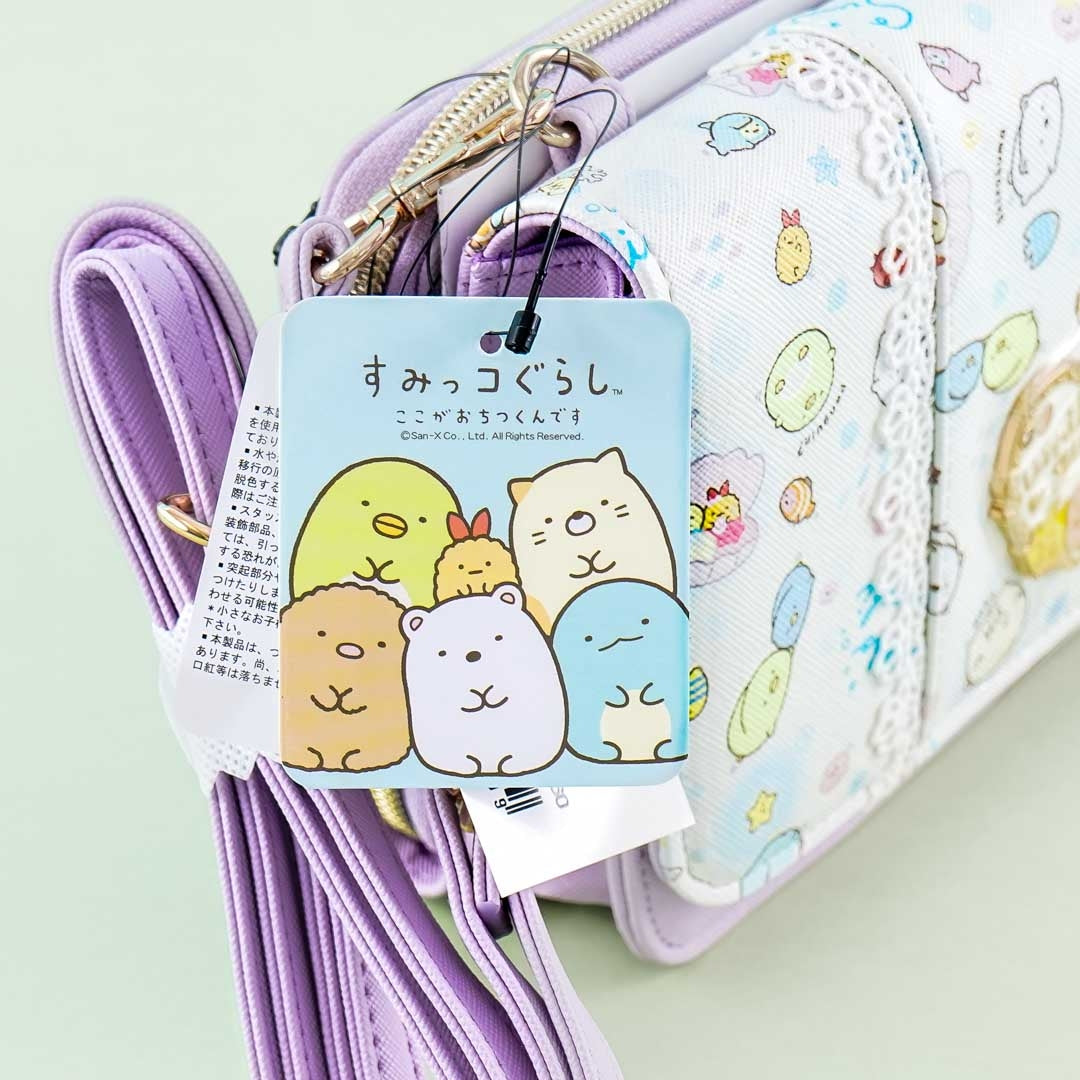 Sumikko Gurashi Sea Fantasy Purple Wallet Sling Bag