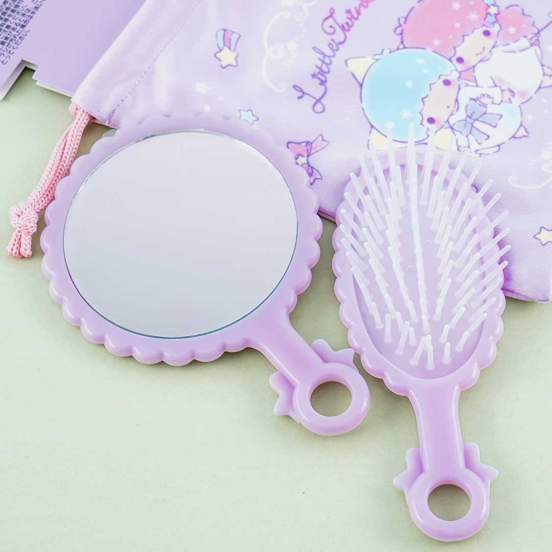 Sanrio Mirror & Hairbrush Set - Little Twin Stars