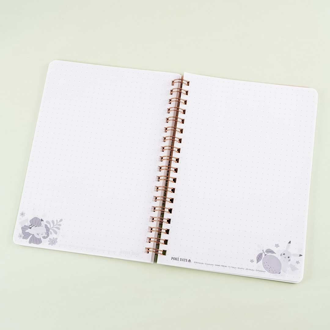Pokemon & Flower Spiral Notebook
