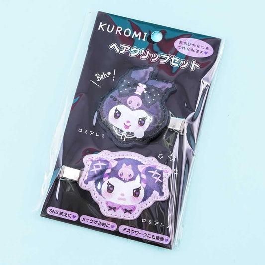 Kuromi Naughty Faces Hair Clip Set