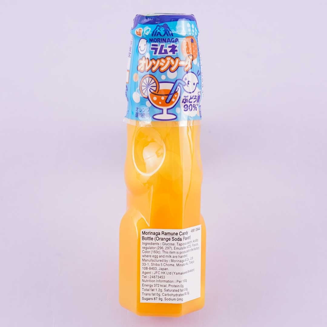 Morinaga Ramune Candy Bottle - Orange Soda