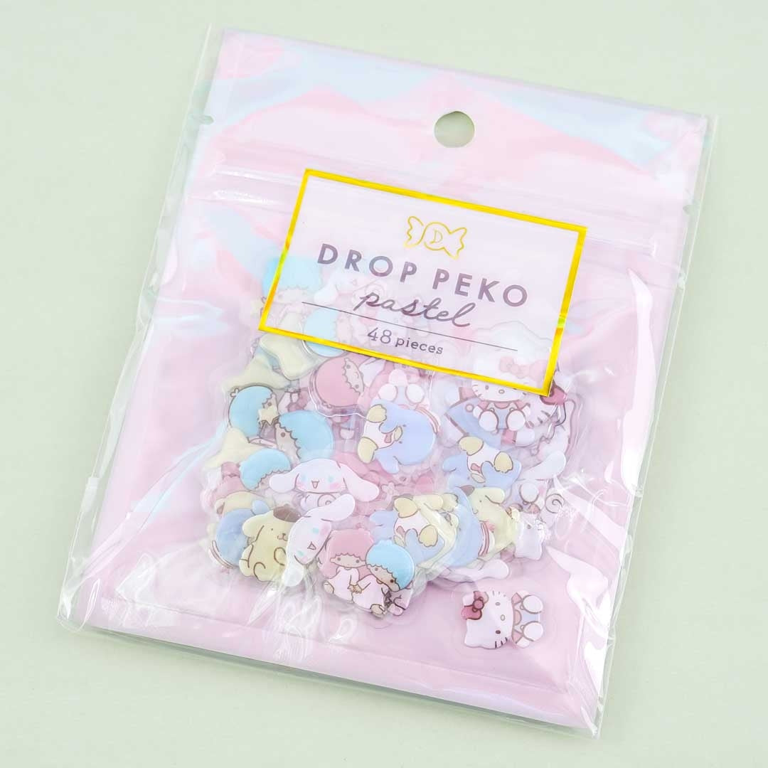 Sanrio Characters Drop Peko Pastel Sticker Flakes