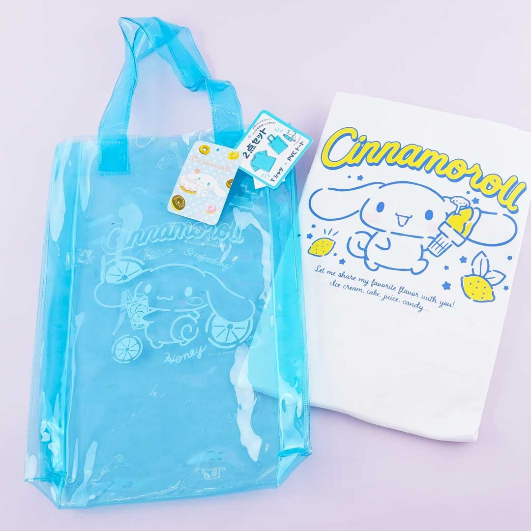 Cinnamoroll Snack Time T-shirt & Bag Set