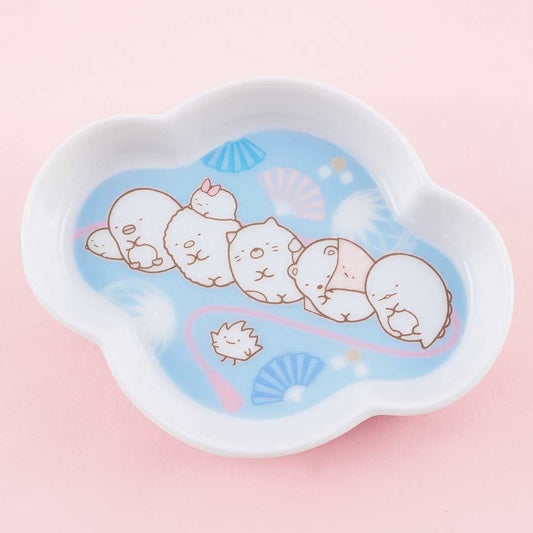 Sumikko Gurashi Blue Uchiwa Plate