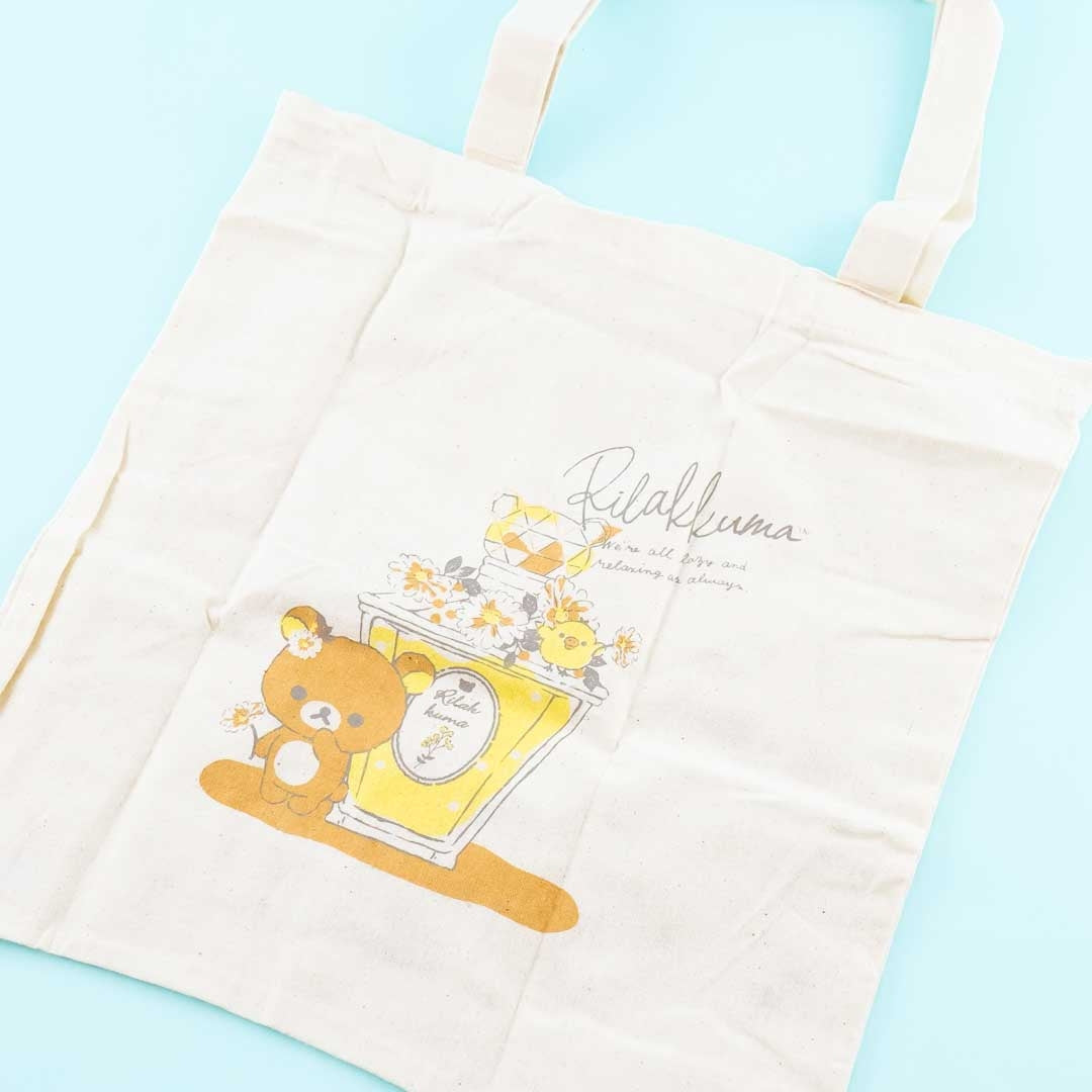 Rilakkuma & Kiiroitori Floral Perfume Tote Bag