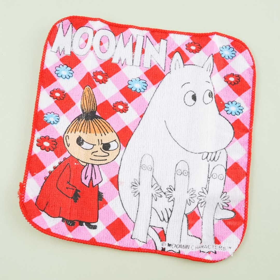 Moomin Mini Towel - Flower Checkered