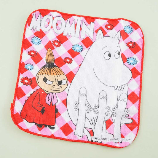 Moomin Mini Towel - Flower Checkered