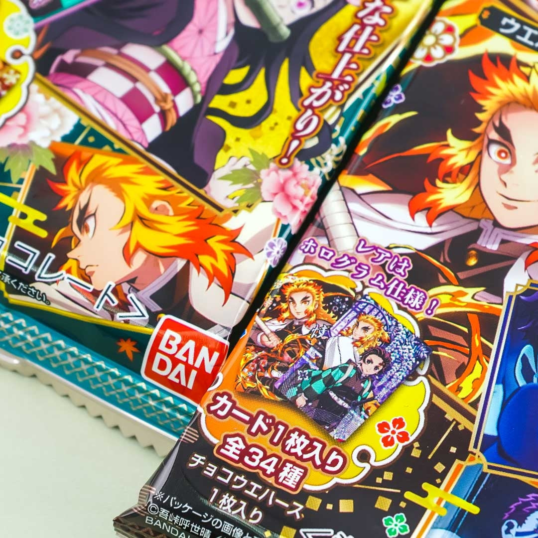 Demon Slayer Card With Chocolate Wafer